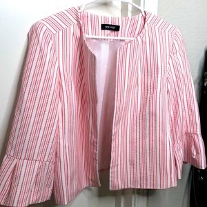 Pink and white Nine West jacket.